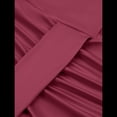 thumbnail image 2 of Vestido de Noche de Satén Sin Mangas y Sin Espalda Color Vino Tinto L, 2 of 10