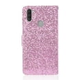 thumbnail image 3 of Allytech Samsung Galaxy A11 Case, Glitter Bling Design PU Leather Folding Stand Shockproof Hand Strap Magnetic Credit Cards Slots Wallet Case Flip Cover for Samsung Galaxy A11, Pink, 3 of 9