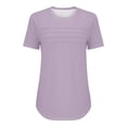 thumbnail image 4 of TODOZO T Shirts for Women Loose Fit Casual Lightweight Soft Basic Tees Summer Tops for Women 2025 Women's T Shirt Short Sleeve Formal Casual Shirt Summer Clothing Flowing Creases Front Round Neck, 4 of 5