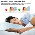 thumbnail image 6 of Continental Sleep, Gel Memory Foam Sleeping Pillow – Pressure Relief for Neck & Shoulder, Adjustable Height, Cooling Breathable Cover, for Side, Back & Stomach Sleepers, 25" x 15", White, 6 of 7