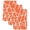 Orange, variant on Black Geometric Kitchen Towels Set of 3, Abstract Stripes Modern Simple Absorbent Dish Towels for Kitchen, Microfiber Hand Towel, Quick Drying Tea Towel for Cleaning Decorative Dishcloths
