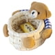 thumbnail image 1 of Organizador de escritorio y dormitorio para artículos esenciales para niños Adorable canasta de paja con forma de oso de dibujos animados, 1 of 7