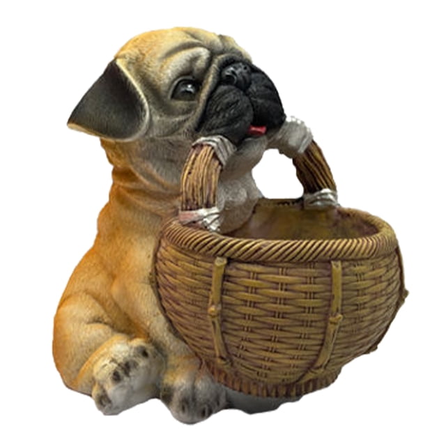 Adornos de resina para almacenamiento de llaves de entrada, cesta organizadora para perros, escultura artesanal (B) Ehuebsd Libre de BPA