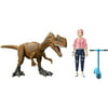 Jurassic World Camp Cretaceous Brooklynn & Monolophosaurus Human & Dino Pack with 2 Action Figures & Scooter, Toy Gift and Collectible