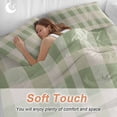 thumbnail image 4 of King 4 Piece Bedding Set Spring Green Buffalo Plaid Beige Soft Breathable Duvet Cover and Pillowcase, St. Patrick's Day Easter Duvet Cover Set Bed Sheets for Bedroom Dormitory Guest Room, 4 of 9