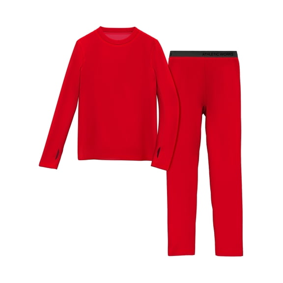 Athletic Works Kids Performance Thermal Base Layer 2PC Set, Sizes XS-XXL