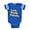 Royal Blue, variant on CafePress - Lark North Dakota - Cute Infant Baby Football Bodysuit