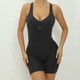 thumbnail image 3 of Mono deportivo ajustado con espalda descubierta y aberturas para yoga, conjunto de una pieza para mujer, mono corto para gimnasio y fitness, 3 of 5