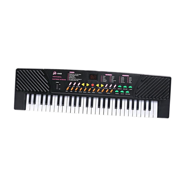 Teclado de piano para niños de 54 teclas, instrumento musical de piano electrónico, juguete práctico de educación temprana para fiestas de cumpleaños Con cable USB