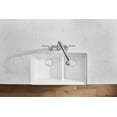 thumbnail image 7 of Blanco 402322 Ikon 33" Farmhouse Double Basin Silgranit Kitchen Sink - White, 7 of 7