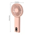 thumbnail image 3 of Limited Time Deal Iumwxz Portable Handheld Fan Portable Fan Rechargeable 2000mAh Adjustable 4 Speed Wind Display Electricity in Real USB Rechargeable Foldable Fan with Power Bank Home Decor, 3 of 8