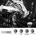 thumbnail image 4 of Ouija Board Vintage Blanket Gifts for Women Girls Boys, Skullhead Decoration for Home Bedroom Living Room Dorm Halloween, Soft Comfortable Lightweight Throw Blankets Black Twin 60"x80", 4 of 5