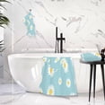 thumbnail image 6 of Flowers Polka Dot Blue Towels Highly Absorbent Cotton Towels Set of 2, Premium Spa & Hotel Quality Quick Dry Towel Set 54 x 27 Inches Bathroom Towels, 6 of 7