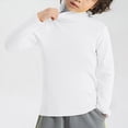 thumbnail image 3 of HCNTES Shirts Boys Boys' T-Shirt - Long Sleeve Logo T-Shirt for Boys - Athletic Crewneck Long Sleeve Tee(White,12-18 Months), 3 of 6