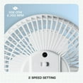 thumbnail image 5 of Open Box Hurricane 6" Clip Fan, 2 Speed Desk Table Fan w/ Adjustable Tilt,White, 5 of 11