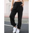 thumbnail image 4 of Women'S High Waisted Sweatpants Workout Active Joggers Pants Baggy Lounge Bottoms, 4 of 9