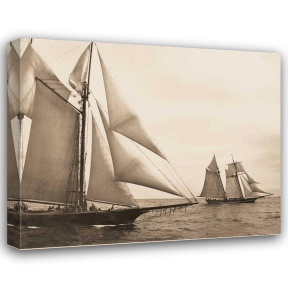 David Stevens 43x36 Gallery Wrapped Canvas Wall Art Titled - Maiden Voyage I