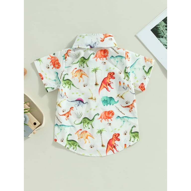 dinosaur button down shirt toddler