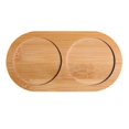 thumbnail image 2 of Bamboo Bathroom Vanity Tray-Natural Wood Eco-Friendly Holder for Towels, Toiletries, Cosmetics, Decor and More-Modern Bath Accessories, 2 of 6