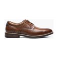 thumbnail image 3 of Men's Nunn Bush Centro Flex Plain Toe Oxford Dress Shoes Cognac 84982-221, 3 of 8