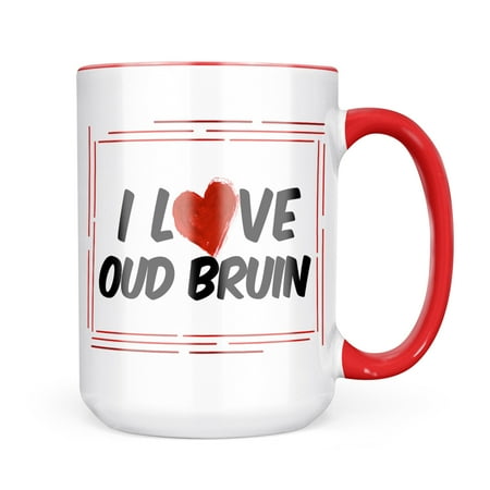 

Neonblond I Love Oud bruin Beer Mug gift for Coffee Tea lovers