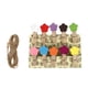 thumbnail image 1 of 10 pinzas de madera con forma de flor para fotos, con cuerda de cáñamo, para manualidades y hogar., 1 of 7