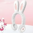 thumbnail image 4 of CxhicLuv Thanksgiving Bunny Ears Bluetooth Headphones, Animated Wireless Earphones for Kids, Holiday-Themed Headphones with High-Quality Sound & Comfortable Fit, 4 of 6
