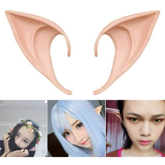 1 Pair Cosplay Fairy Pixie Elf Ears Accessories Halloween Party Anime Party Costume (Light Complexion, 10cm)