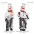 thumbnail image 2 of DEEPCRAFF Rustic Resin Chef Figurines Multi Color for Kitchen Decoration, 2 of 6
