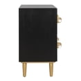 thumbnail image 2 of SAFAVIEH Sienne 2-Drawer Modern Contemporary Nightstand, Black, 2 of 9
