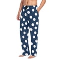 thumbnail image 2 of FORMRS Mens Pajama Pants with Pockets Soft Cotton Sleepwear Lounge Bottoms, Sizes S-2XL, Navy Blue Baseball Pattern, 2 of 7