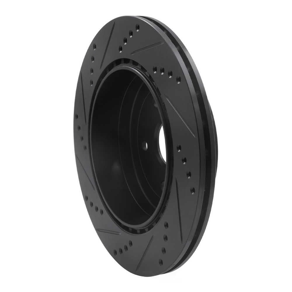 Dynamic Friction Company 633-13017R DFC Brake Rotor - Drilled And Slotted - Black