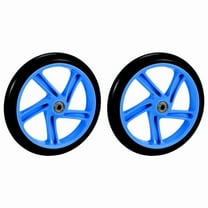 2 Pieces Scooter Wheel 200 mm PU Material Wheel Thickness 30 mm ABEC-7 Bearing Scooter Accessories,Blue