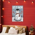 thumbnail image 2 of Stupell Industries Let It Snow Joyful Snowman Canvas Wall Art, design by Dogwood Portfolio, 45 x 30, 2 of 7