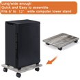 thumbnail image 4 of Set of 2 Computer Tower Stand Cart Heavy Duty Holder for Computer Host Home Use, 4 of 7