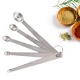 thumbnail image 1 of 5pcs Small Measuring Spoons Stainless Steel Seasoning Stainless Steel Dry and Liquid Ingredients Kitchen Mearure Tools, 1 of 9