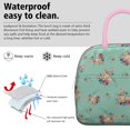 thumbnail image 3 of Lunch Bag Lunch Box for Women Reusable Insulated Lunch Cooler Bags,Large Capacity for Work Travel Picnic,Water-Resistant Light Green with Rose Lunch Tote Bag Gifts for Woman Mom Pink, 3 of 6