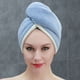 thumbnail image 3 of Toalla de microfibra para el cabello para mujer, turbante de cabello seco mágico rápido absorbente, 3 of 5