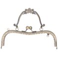 thumbnail image 2 of Purse Metal Purse Frame Kiss Clasp Lock Retro Embossed Handle Hardware Accessories 20.5cm, 2 of 7