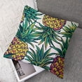 thumbnail image 7 of PIKWEEK Pillow Covers Summer Colorful Fresh Pineapple Tropical Fruit Cotton  Throw Pillow Case Cushion Cover Outdoor Home Couch Decorative Set of 2 Multiple specifications, 7 of 7