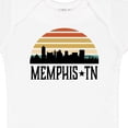 thumbnail image 4 of Inktastic Memphis Tennessee Skyline Retro Sunset Boys or Girls Baby Bodysuit, 4 of 5