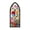 B005- Style E, variant on Translucent Acrylic Book Mark, Stained Glass Art Reader Gift, Vintage Floral Page Marker, 6X2 Inch Book Club Stocking Stuffer Gift for Mom, Friend, Colorful Gothic Arched Stained