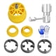 thumbnail image 1 of Juego de Matrices para Roscar Tuberías de Plástico con 3 Matrices de 1/2, 3/4 y 1 Pulgada, Herramienta de Fontanería, Rosca para Tuberías, Taladro Eléctrico Compatible, 1 of 5