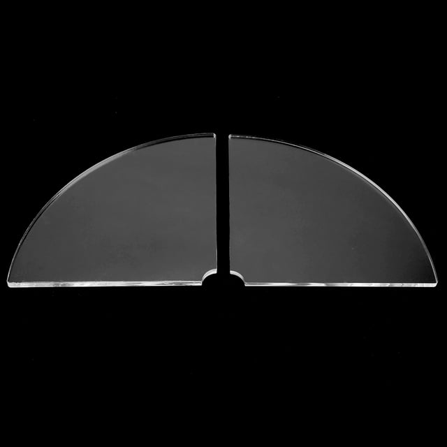 Radial Corner Shelf Radial Shelf Acrylic 2 Pcs Acrylic Radial Corner Shelf Wall Mounted Floating Shelves Home DecorTransparent