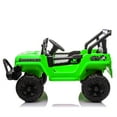 thumbnail image 2 of 12V Ride on Electric Truck Car for Kids, 12V Kids Electric Vehicles w/ Remote Control, Four-wheel suspension, USB, Bluetooth, Power display, lights, Battery Powered Ride on Toys for Boys Girls(Green), 2 of 7