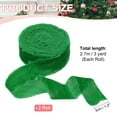 thumbnail image 2 of Uxcell Velvet Ribbon Crinkled Handmade Frayed Edge Vintage Ribbons for Gift Wrapping Christmas Tree Ornament Emerald Green, 2 of 3