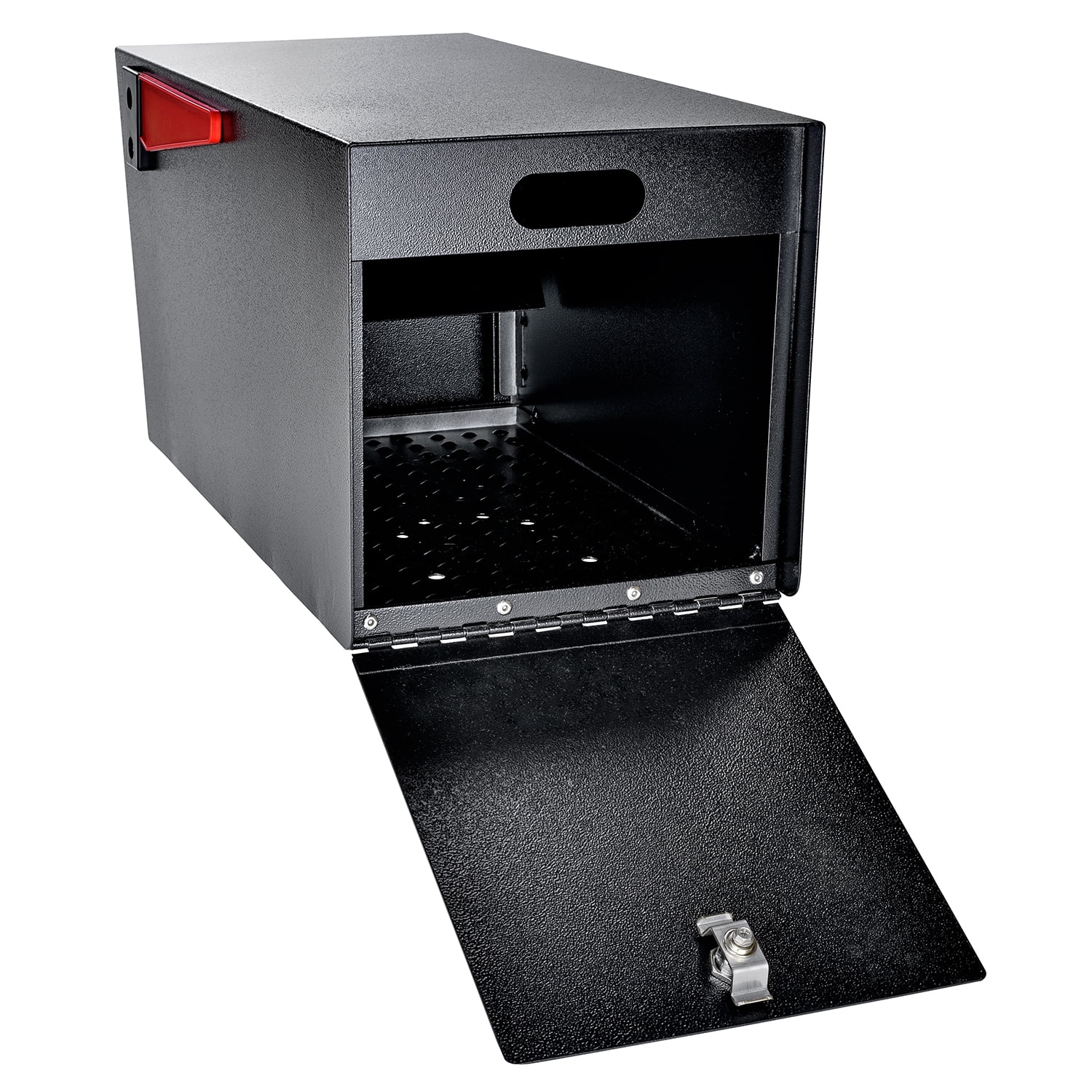 Mail Manager Street Safe Latitude Locking Security Mailbox (Front & Rear Access), Black