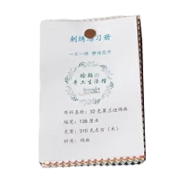 Rongfmy 32 Color Embroidery Notebook Set Embroidery Gifts Practice Handmade Stitch Book for Enthusiast Crafts Lovers Beginners 12x8cm