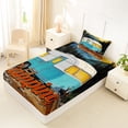 thumbnail image 4 of Erosebridal Kids Camping Themed Twin Sheet Sets,Rustic Country Adventure Bedding For Boys 3pcs, 4 of 6