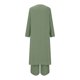 thumbnail image 5 of ICHUANYI Clearance Women's Solid V-Neck Long Sleeve Split Top And Pants Set(Green, S) ICHUANYI WER2023080802251, 5 of 6